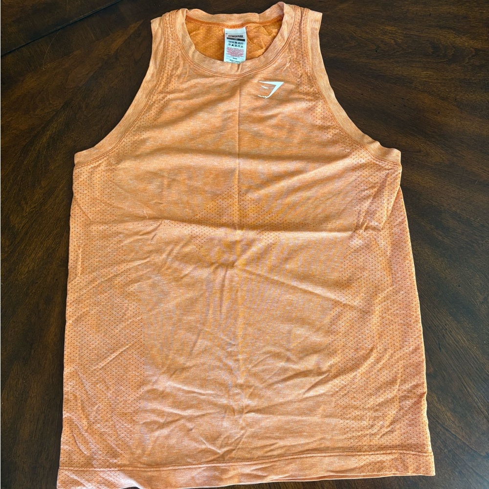 Orange Gymshark Tank Top